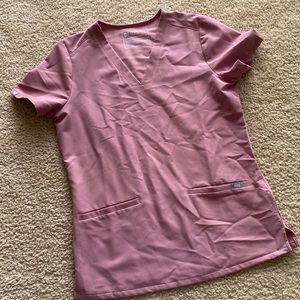 Figs Casma Scrub Top- Mineral Mauve